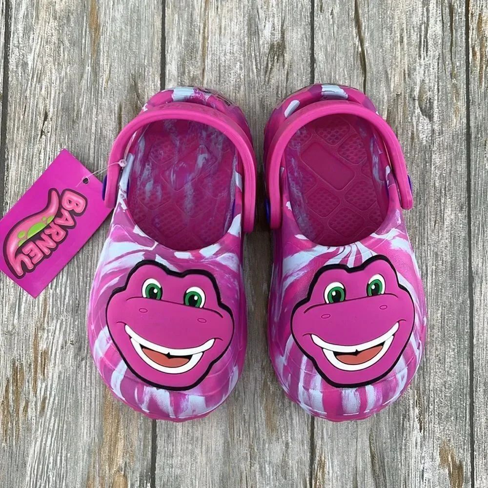 Toddler Baby Barney Dinosaur Clogs Sandals Shoes Size 7-8 - Picture 2 of 12